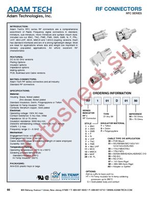 RF1-01-P-00-50 datasheet  